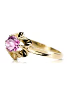 Amatista Oro amarillo de 14 quilates Anillo Joyería vintage vrc004y